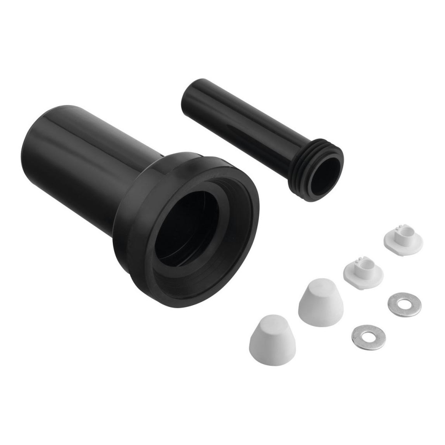 Bruckner - Jeu de raccordements pour toilettes suspendues 25 cm noir