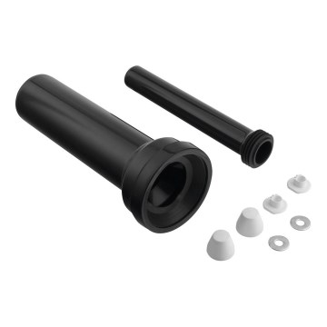 Bruckner - Jeu de raccordements pour toilettes suspendues 35 cm noir