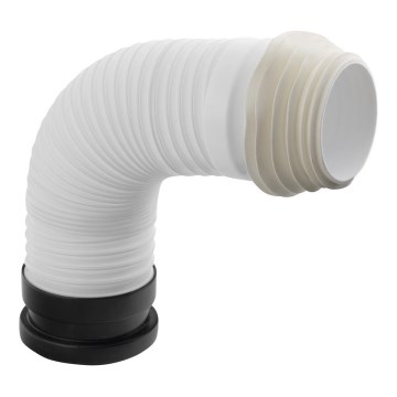 Bruckner - Raccord flexible pour cuvette de WC 45 cm blanc/noir