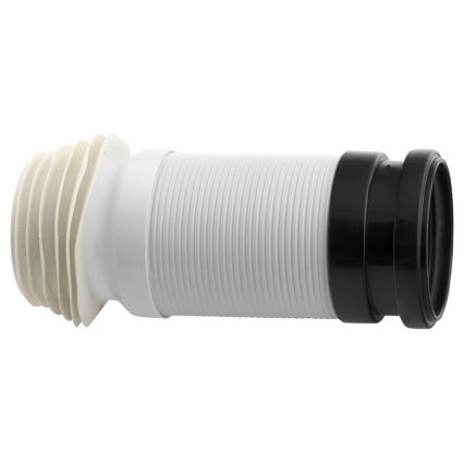 Bruckner - Raccord flexible pour cuvette de WC 45 cm blanc/noir