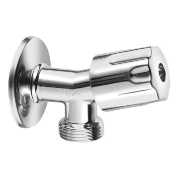 Bruckner - Robinet de machine à laver avec clapet anti-retour chrome brillant