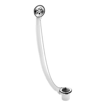 Bruckner - Set de baignoire avec bouchon monté sur chaîne acier inoxydable