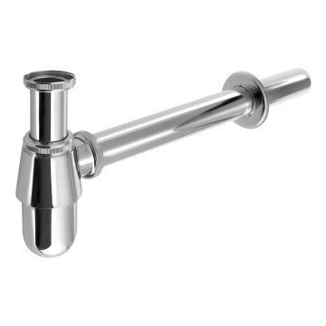 Bruckner - Siphon de lavabo bas DN32 chrome brillant
