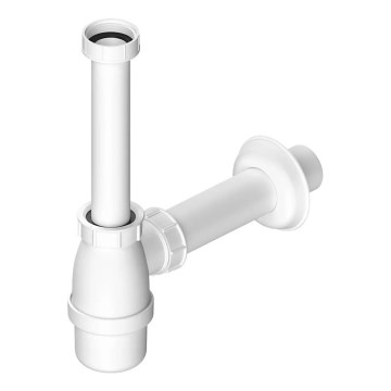 Bruckner - Siphon de lavabo DN40 blanc