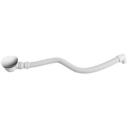 Bruckner - Tuyau de raccordement flexible coude 80 cm blanc