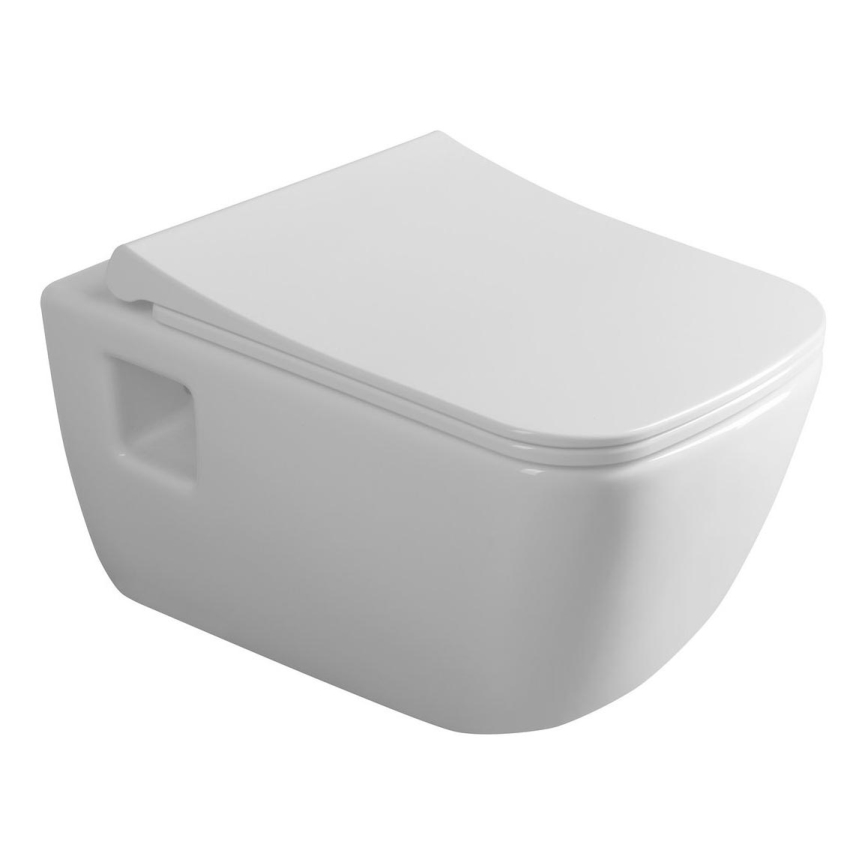 Bruckner - WC suspendu Rimless WALTER céramique/blanc