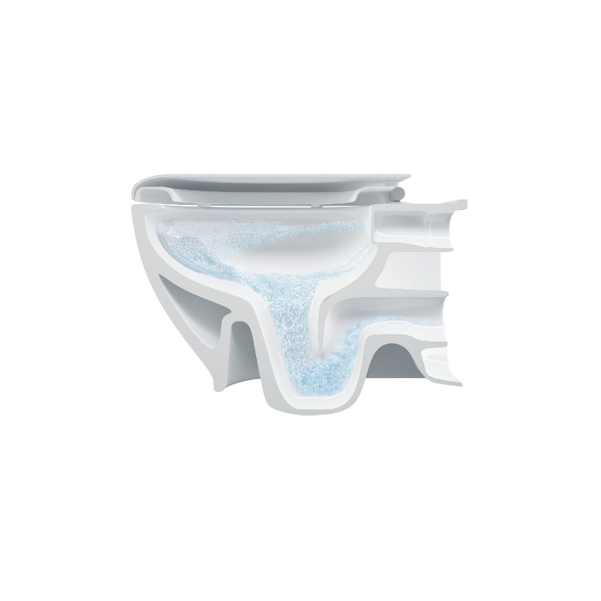 Bruckner - WC suspendu Rimless WALTER céramique/blanc