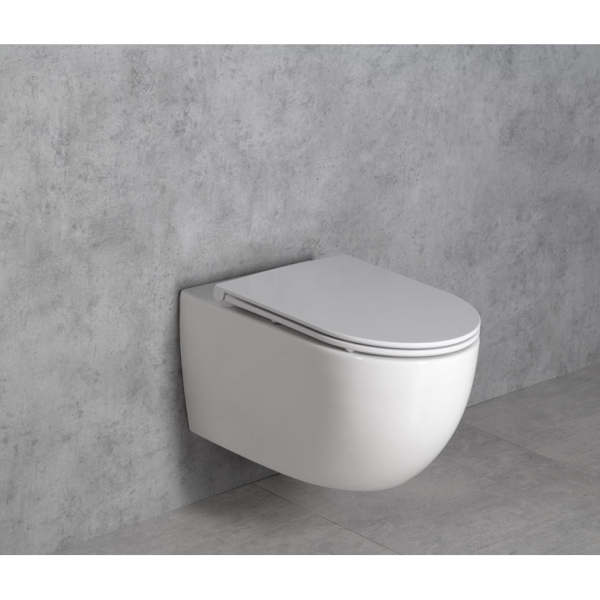 Bruckner - WC suspendu Vortex Rimless FULDA céramique/blanc