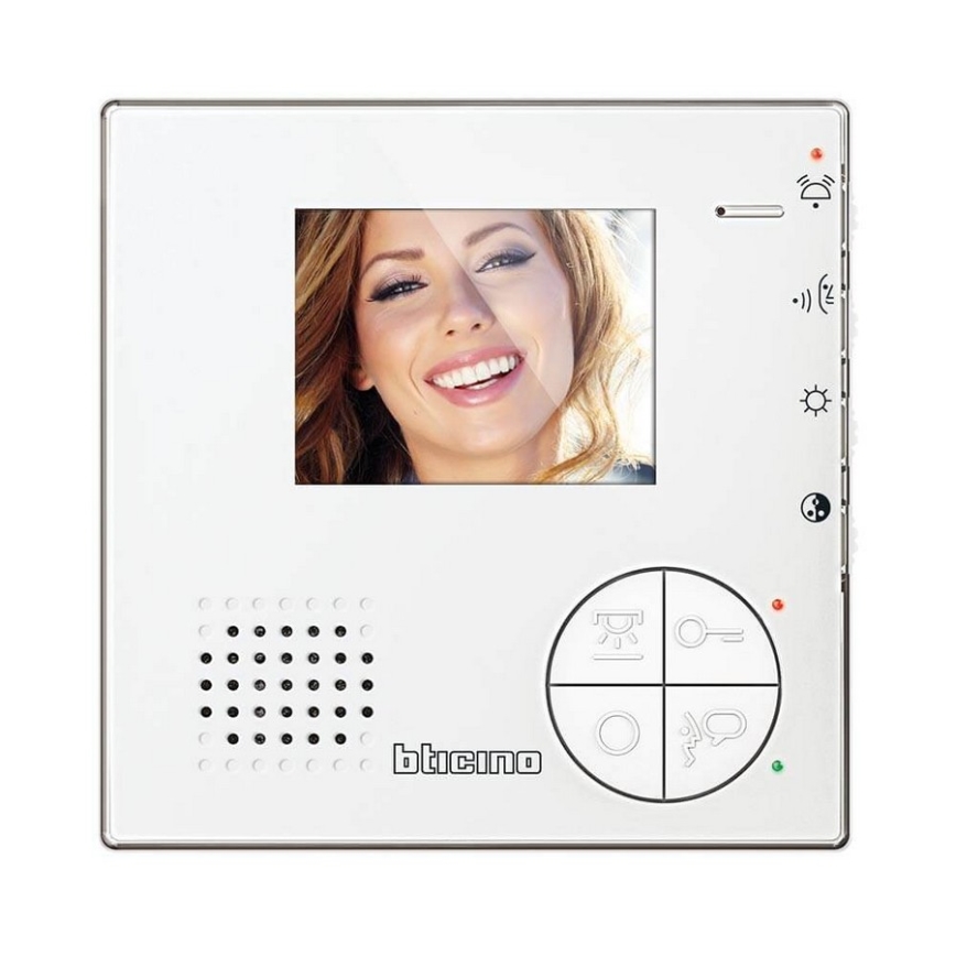 Bticino 366511 - Sonnette interphone vidéo + panneau d'entrée Class 100 coloré IP54