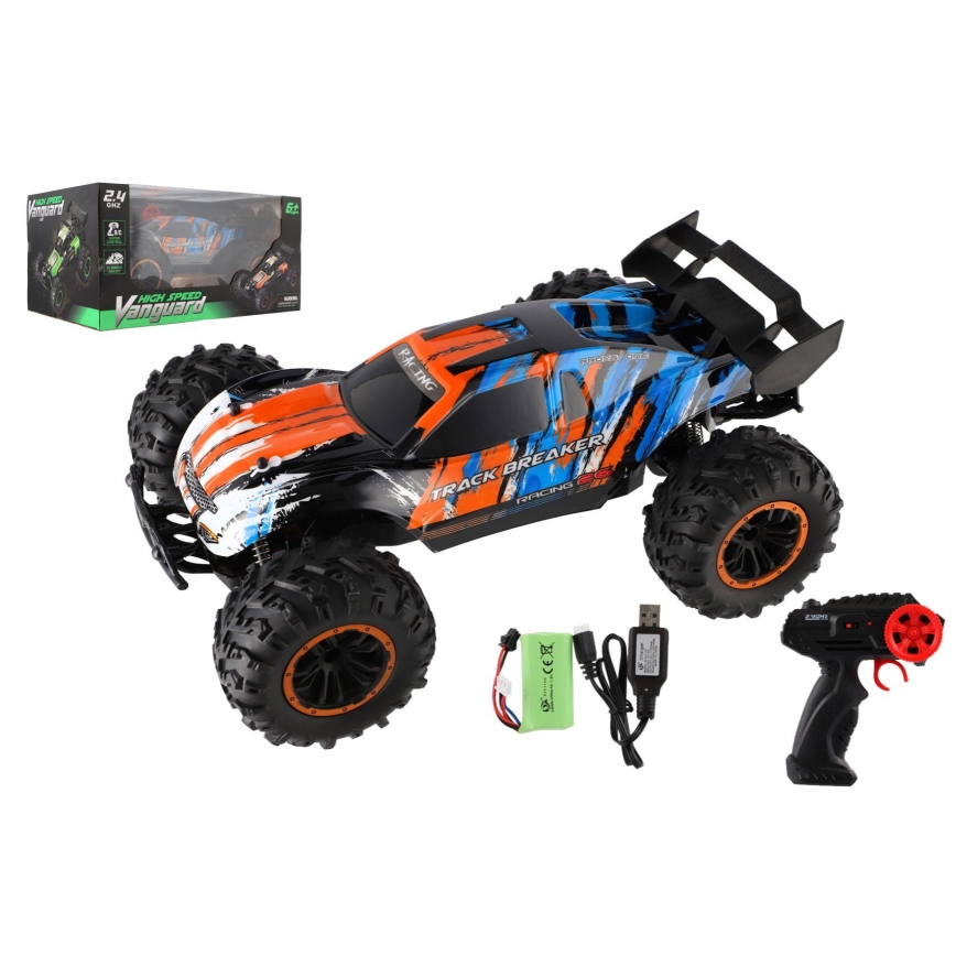 Buggy radiocommandé 7,4 V/500 mAh — bleu/orange