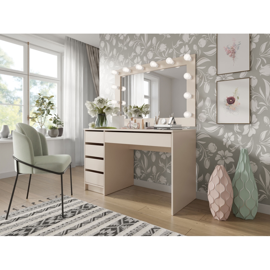Bureau ADA 76x120 cm, coloris cachemire