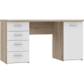 Bureau ARENO blanc/chêne sonoma