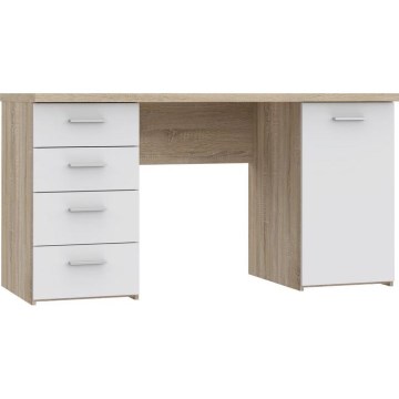 Bureau ARENO blanc/chêne sonoma