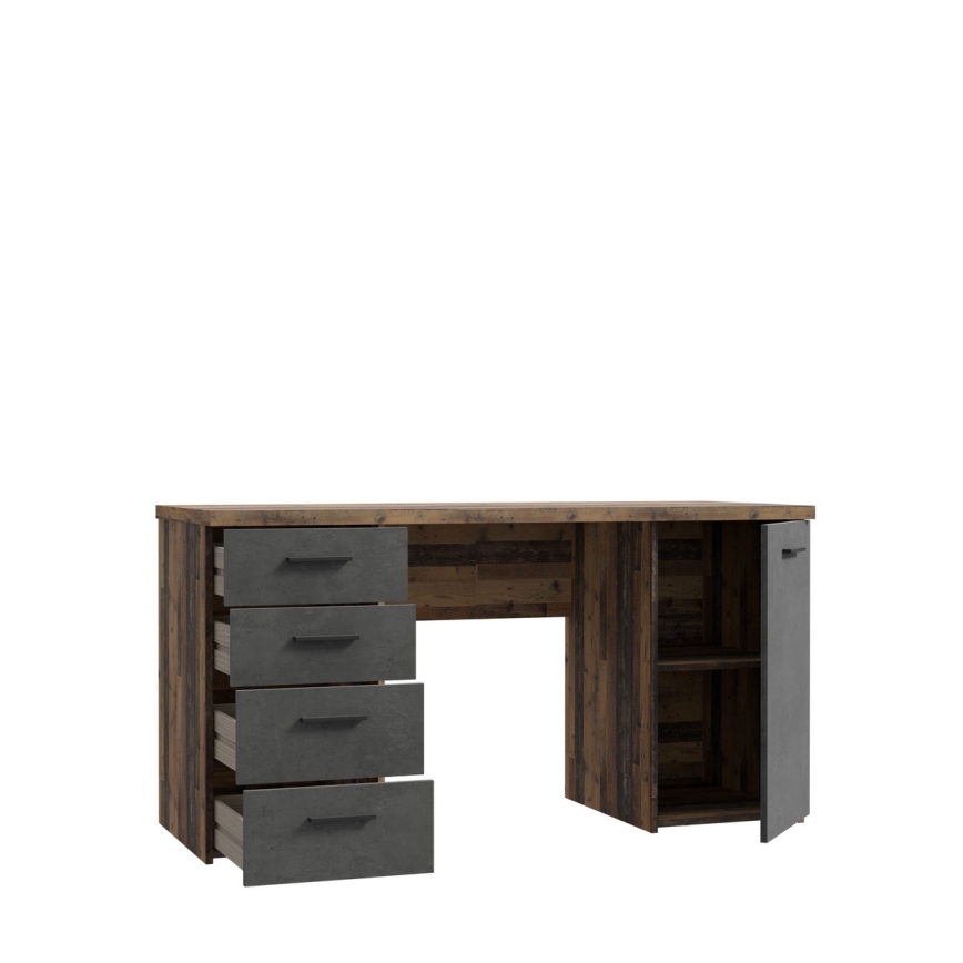 Bureau ARENO marron/graphite