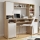Bureau avec étagère ELIAN, chêne Sonoma/blanc