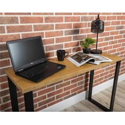 Bureau BLAT 120x40 cm noir/marron