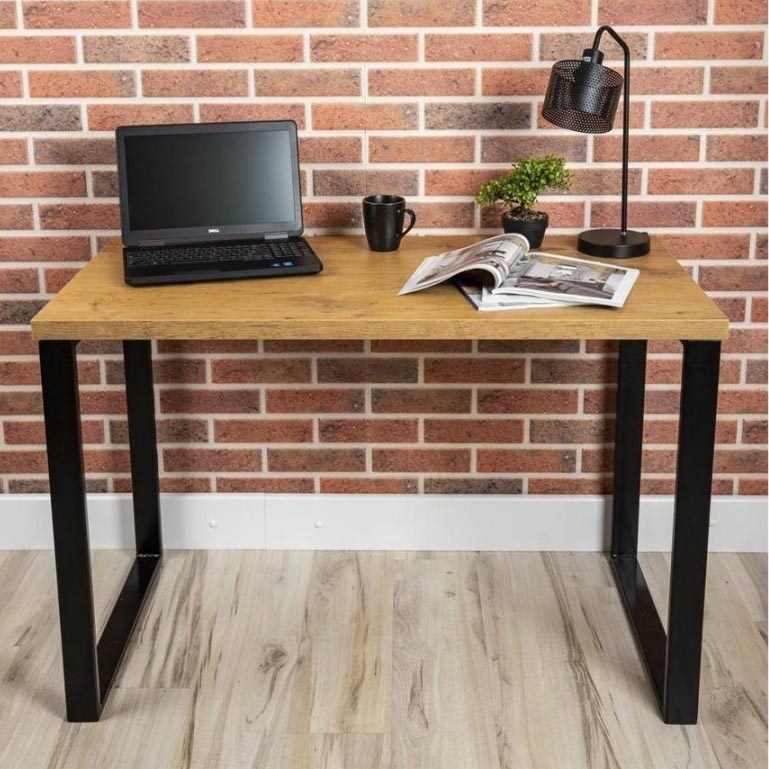 Bureau BLAT 120x60 cm noir/marron