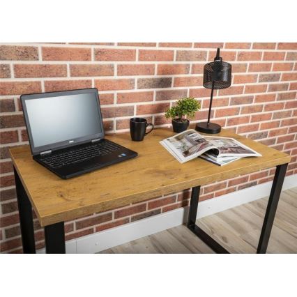 Bureau BLAT 120x60 cm noir/marron