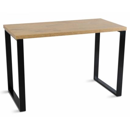 Bureau BLAT 140x60 cm noir/marron