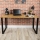 Bureau BLAT 160x60 cm noir/marron