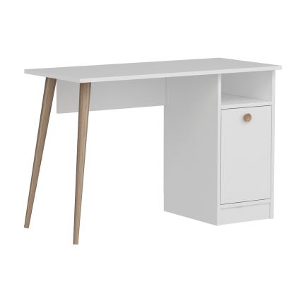 Bureau CANNAS 110x74 cm blanc/marron