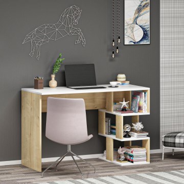 Bureau DARDANOS 110x73,8 cm beige/blanc