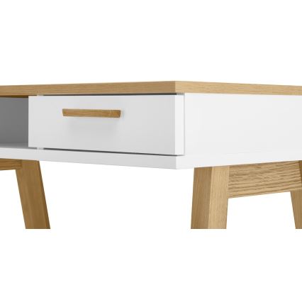 Bureau FRISK 75x100 cm chêne naturel/blanc