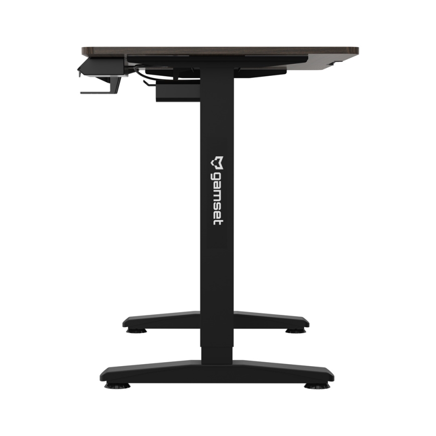 Bureau gaming à hauteur réglable CONTROL 110x60 cm marron/noir