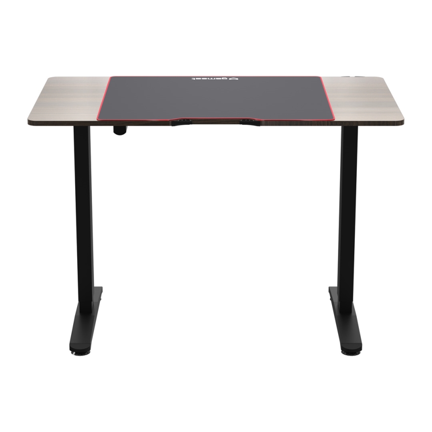 Bureau gaming à hauteur réglable CONTROL 110x60 cm marron/noir