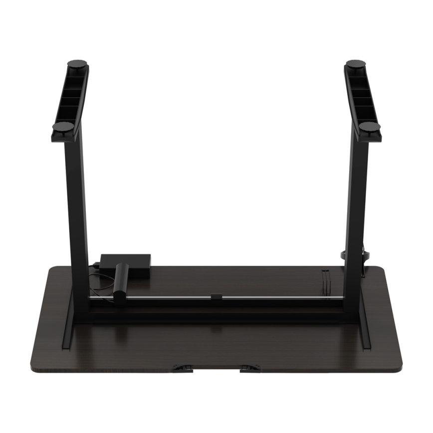 Bureau gaming à hauteur réglable CONTROL 110x60 cm marron/noir