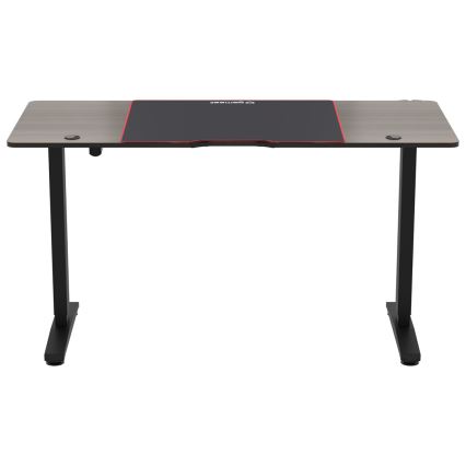 Bureau gaming à hauteur réglable CONTROL 140x60 cm marron/noir