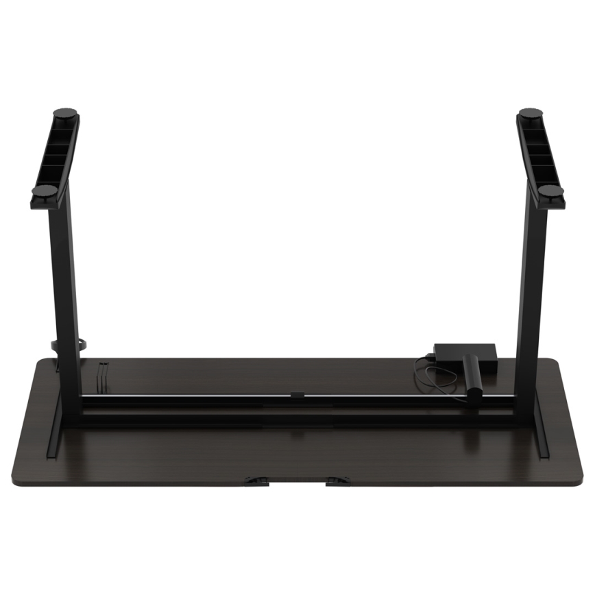Bureau gaming à hauteur réglable CONTROL 140x60 cm marron/noir