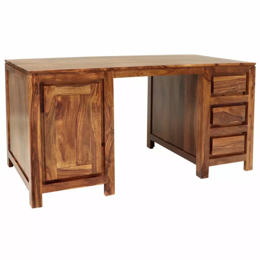 Bureau GANI 160x80 cm bois massif/palissandre