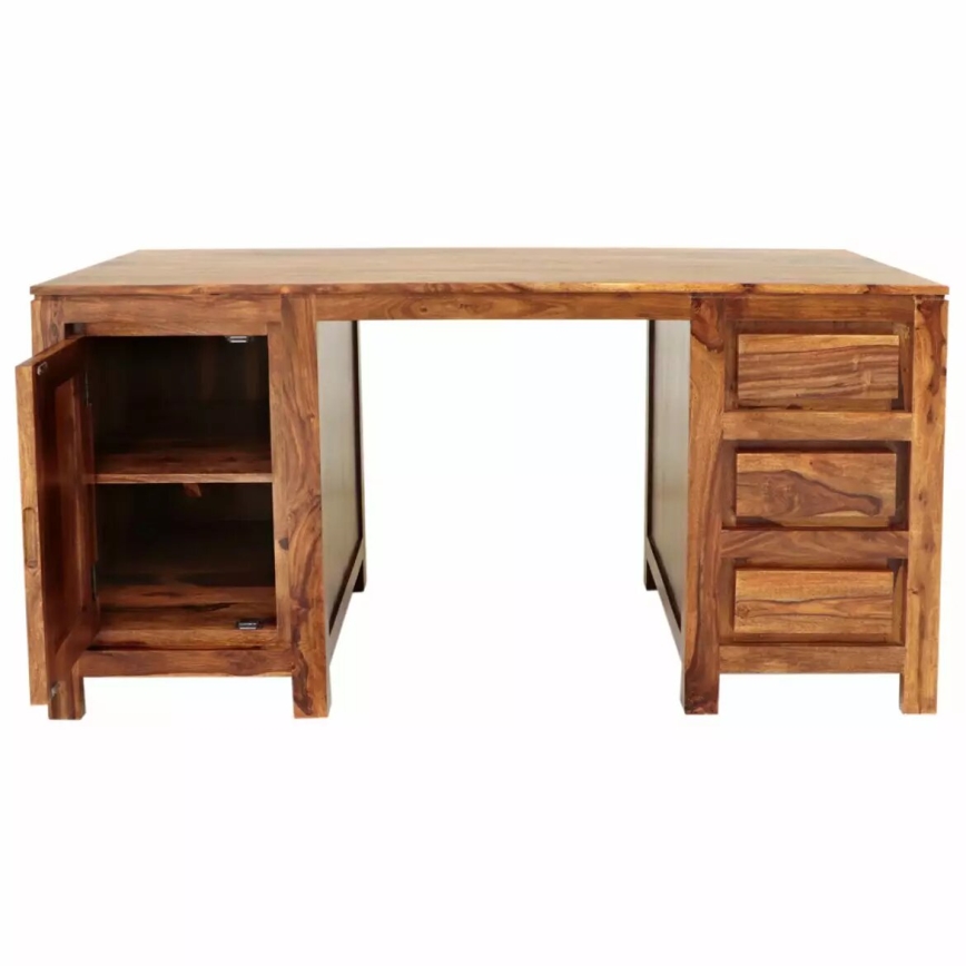Bureau GANI 160x80 cm bois massif/palissandre