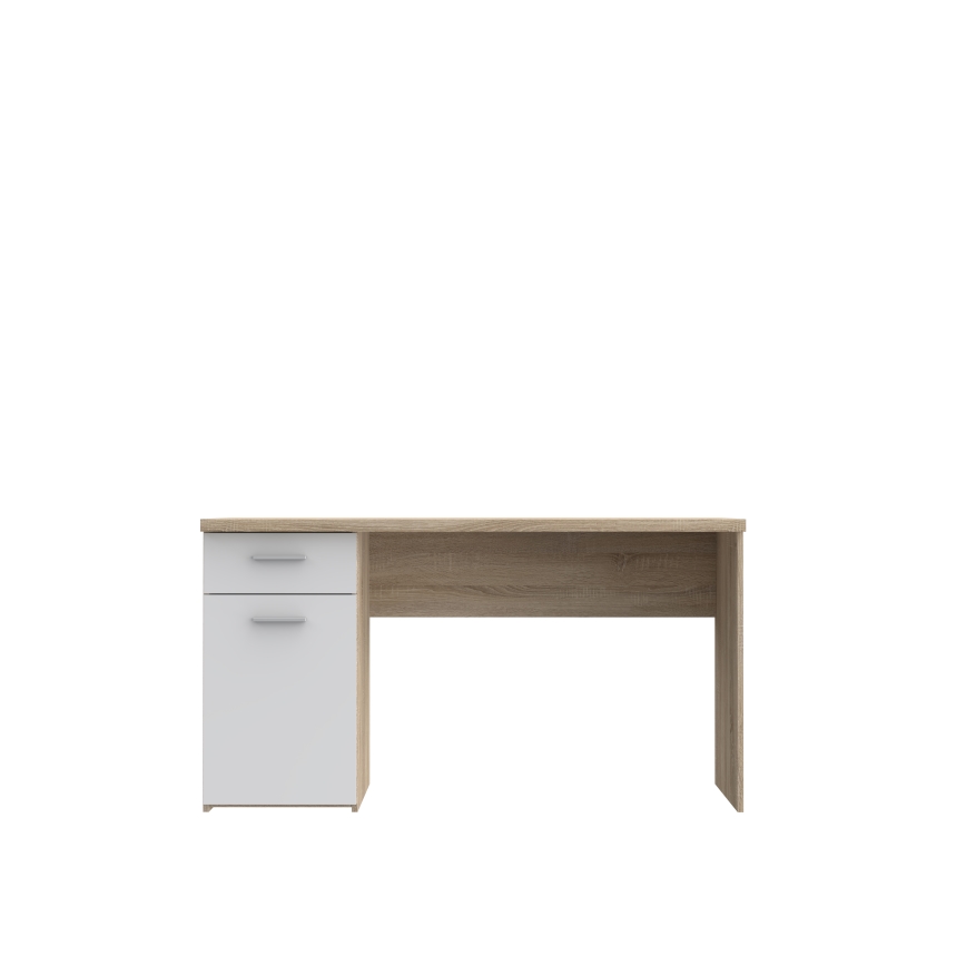 Bureau GINO blanc/chêne Sonoma