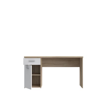 Bureau GINO blanc/chêne Sonoma