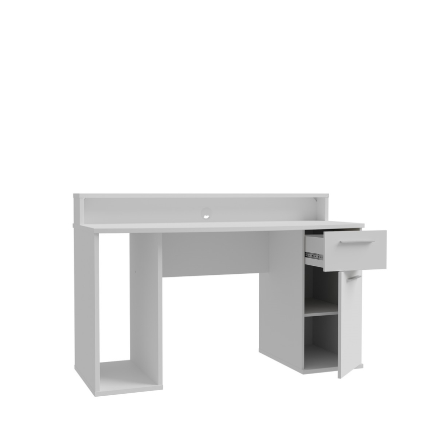 Bureau IVAR avec éclairage intégré, blanc