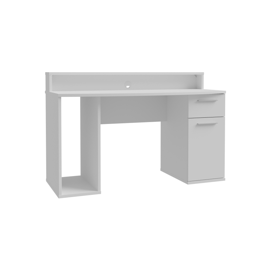 Bureau IVAR avec éclairage intégré, blanc