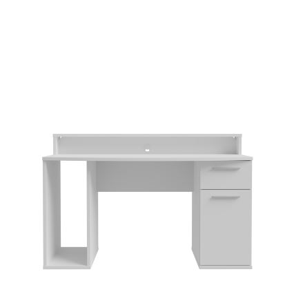 Bureau IVAR avec éclairage intégré, blanc