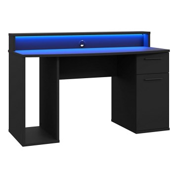 Bureau IVAR avec éclairage intégré, noir
