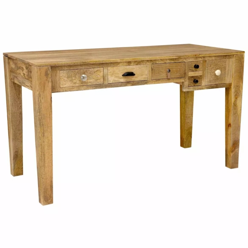 Bureau MANU 135x60 cm bois massif/manguier