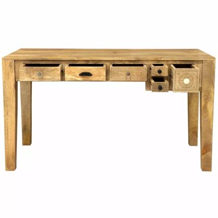 Bureau MANU 135x60 cm bois massif/manguier