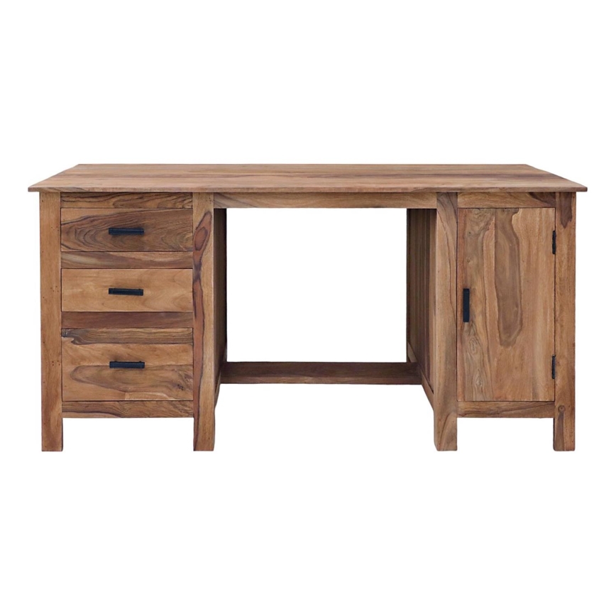Bureau RAMI 160x76 cm bois massif/palissandre