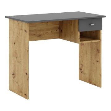 Bureau RICO chêne artisanal/gris
