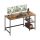 Bureau SOLEA 140 x 60 cm marron/noir