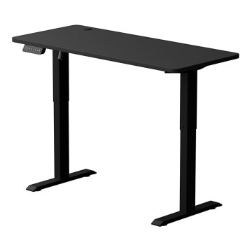 Bureau taille ajustable LEVANO 140x60 cm noir