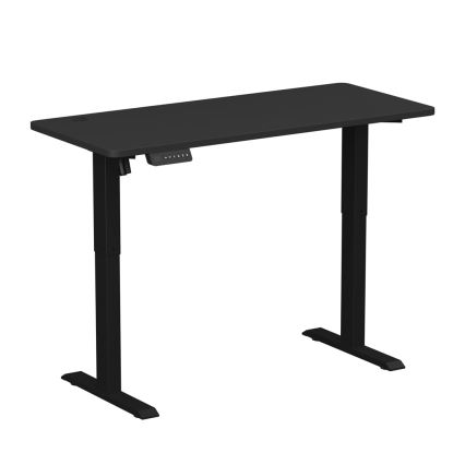 Bureau taille ajustable LEVANO 140x60 cm noir