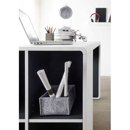 Bureau TEO blanc/anthracite