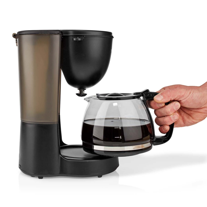 Butler - Cafetière filtre 1,25 l avec fonction maintien au chaud 750 W/230 V noire