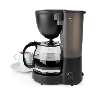 Butler - Cafetière filtre 1,25 l avec fonction maintien au chaud 750 W/230 V noire